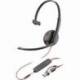 AURICULAR POLY BLACKWIRE 3215 + 3.5MM + ADAPTADOR USB-C/A/ CON MICRÓFONO/ JACK 3.5 - USB TIPO-C/ BULK/ NEGRO
