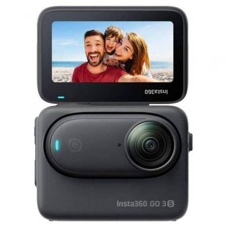 CÁMARA DIGITAL DEPORTIVA INSTA360 GO 3S/ 4K/ ÁNGULO DE VISIÓN 180º/ NEGRA