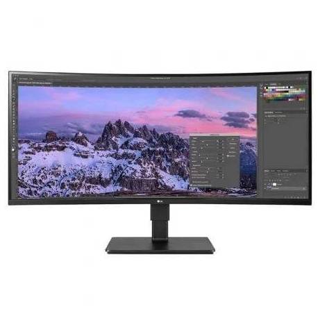 MONITOR PROFESIONAL ULTRAPANORÁMICO CURVO LG BUSINESS 35BN77CP-B 35'/ WQHD/ MULTIMEDIA/ REGULABLE EN ALTURA/ NEGRO