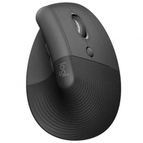 RATÓN VERTICAL INALÁMBRICO POR BLUETOOTH/ 2.4GHZ LOGITECH LIFT VERTICAL ERGONOMIC MOUSE BUSINESS/ HASTA 4000 DPI/ GRAFITO