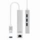 HUB USB 3.0 NANOCABLE 10.03.0403/ 3XUSB/ 1XRJ45/ GRIS