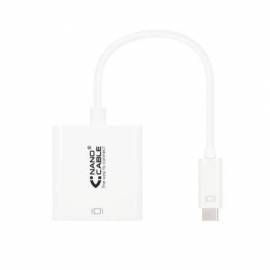 CONVERSOR NANOCABLE 10.16.4102/ USB TIPO-C MACHO - HDMI HEMBRA/ 15CM/ BLANCO