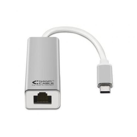 ADAPTADOR USB TIPO-C - RJ45 NANOCABLE 10.03.0402/ 1000MBPS