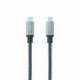 CABLE USB 3.2 TIPO-C NANOCABLE 10.01.4103-COMB/ USB TIPO-C MACHO - USB TIPO-C MACHO/ HASTA 100W/ 20GBPS/ 3M/ GRIS Y NEGRO