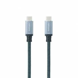 CABLE USB 3.2 TIPO-C NANOCABLE 10.01.4103-COMB/ USB TIPO-C MACHO - USB TIPO-C MACHO/ HASTA 100W/ 20GBPS/ 3M/ GRIS Y NEGRO