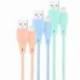 CABLES USB 2.0 LIGHTNING NANOCABLE 10.10.0401-CO1/ USB MACHO - LIGHTNING MACHO/ 1M/ 3 UNIDADES/ ROSA, AZUL Y VERDE
