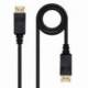 CABLE DISPLAYPORT 1.2 4K NANOCABLE 10.15.2305/ DISPLAYPORT MACHO - DISPLAYPORT MACHO/ 5M/ NEGRO