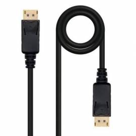 CABLE DISPLAYPORT 1.2 4K NANOCABLE 10.15.2305/ DISPLAYPORT MACHO - DISPLAYPORT MACHO/ 5M/ NEGRO