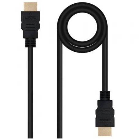 CABLE HDMI 2.0 4K NANOCABLE 10.15.3801/ HDMI MACHO - HDMI MACHO/ 1M/ NEGRO