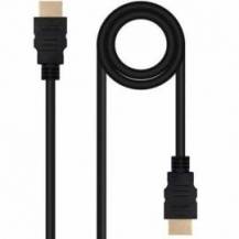 CABLE HDMI 2.0 4K NANOCABLE 10.15.3801/ HDMI MACHO - HDMI MACHO/ 1M/ NEGRO