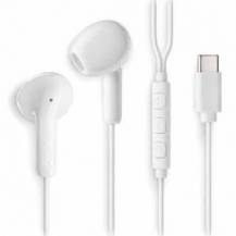 AURICULARES INTRAUDITIVOS NGS CROSS GLIDE/ CON MICRÓFONO/ USB TIPO-C/ BLANCOS