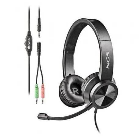 AURICULARES NGS MSX 11 PRO/ CON MICRÓFONO/ JACK 3.5/ NEGROS