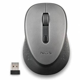 RATÓN INALÁMBRICO NGS DEW GRAY/ HASTA 1600 DPI/ GRIS