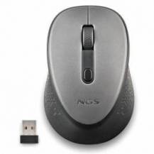 RATÓN INALÁMBRICO NGS DEW GRAY/ HASTA 1600 DPI/ GRIS