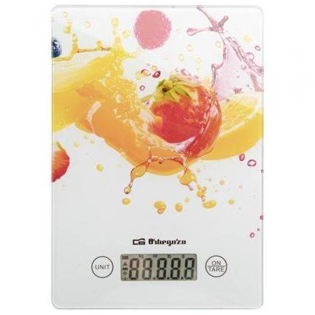 BÁSCULA DE COCINA ELECTRÓNICA ORBEGOZO PC 1023/ HASTA 5 KG/ BLANCA