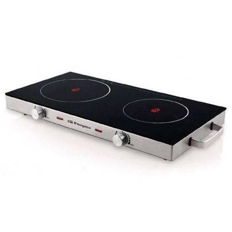 VITROCERÁMICA ORBEGOZO PCE6000/ 2 PLACAS 170 Y 205MM/ 1000W - 1800W