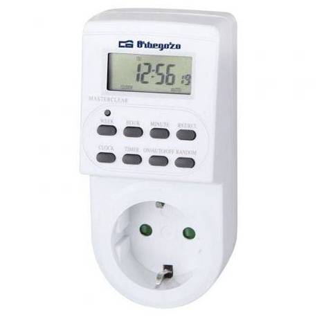 PROGRAMADOR DE ENCHUFE ORBEGOZO PG 20 /POTENCIA MÁXIMA 3600W