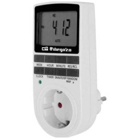 PROGRAMADOR DE ENCHUFE ORBEGOZO PG 25/ POTENCIA MÁXIMA 3680W