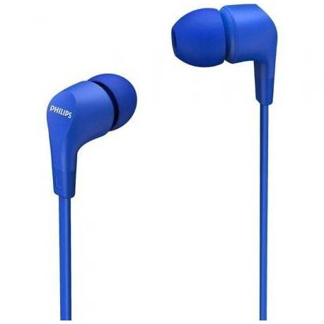 AURICULARES INTRAUDITIVOS PHILIPS TAE1105BL/ CON MICRÓFONO/ JACK 3.5/ AZULES