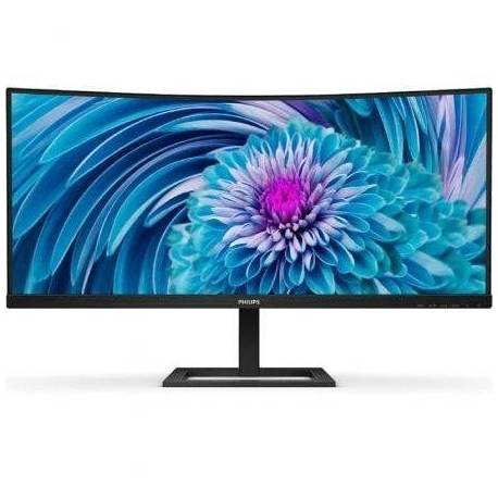 MONITOR PROFESIONAL ULTRAPANORÁMICO CURVO PHILIPS 346E2CUAE 34'/ WQHD/ MULTIMEDIA/ REGULABLE EN ALTURA/ NEGRO