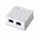 ROSETA DE SUPERFICIE AISENS A139-0304/ CAT.6/ 2 TOMAS