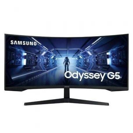 MONITOR GAMING ULTRAPANORÁMICO CURVO SAMSUNG ODYSSEY G5 LC34G55TWWP 34'/ UWQHD/ 1MS/ 165HZ/ VA/ NEGRO