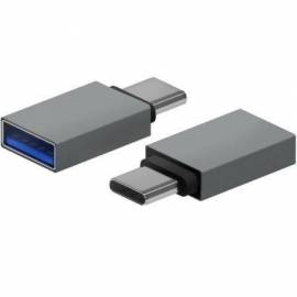 ADAPTADOR USB 3.2 AISENS A108-0718/ USB HEMBRA - USB TIPO-C MACHO/ GRIS