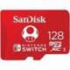 TARJETA DE MEMORIA SANDISK NINTENDO SWITCH 128GB MICROSD XC UHS-I/ CLASE 10/ 100MBS