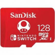 TARJETA DE MEMORIA SANDISK NINTENDO SWITCH 128GB MICROSD XC UHS-I/ CLASE 10/ 100MBS