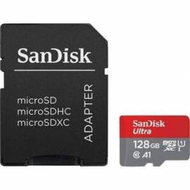 TARJETA DE MEMORIA SANDISK ULTRA 128GB MICROSD XC CON ADAPTADOR/ CLASE 10/ 140MBS