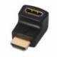 ADAPTADOR HDMI AISENS A121-0124/ HDMI MACHO - HDMI HEMBRA