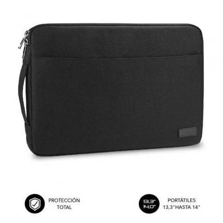 FUNDA SUBBLIM URBAN LAPTOP SLEEVE PARA PORTÁTILES HASTA 14'/ NEGRA