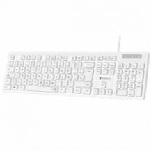 TECLADO SUBBLIM BUSINESS SLIM SILENCIOSO/ BLANCO