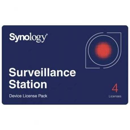 LICENCIA FÍSICA SYNOLOGY SURVEILLANCE DEVICE LICENSE PACK/ 4 DISPOSITIVOS