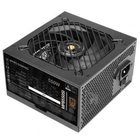 FUENTE DE ALIMENTACIÓN MARS GAMING MPB550SI/ 550W/ VENTILADOR 12CM/ 80 PLUS BRONZE