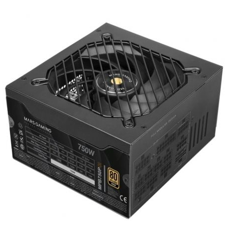 FUENTE DE ALIMENTACIÓN MARS GAMING MPB750PSI/ 750W/ VENTILADOR 14CM/ 80 PLUS GOLD