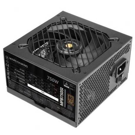 FUENTE DE ALIMENTACIÓN MARS GAMING MPB750SI/ 750W/ VENTILADOR 12CM/ 80 PLUS BRONZE