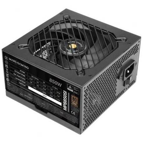 FUENTE DE ALIMENTACIÓN MARS GAMING MPB850SI/ 850W/ VENTILADOR 12CM/ 80 PLUS BRONZE