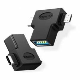 ADAPTADOR USB 3.0 VENTION CDIB0/ USB TIPO-C MACHO - MICROUSB MACHO