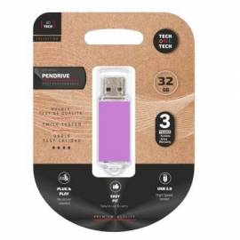 PENDRIVE 32GB TECH ONE TECH BASIC USB 2.0/ PURPURA CLARO