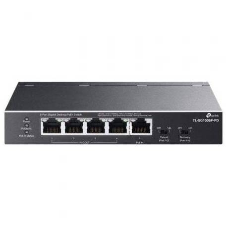 SWITCH TP-LINK TL-SG1005P-PD 5 PUERTOS/ RJ-45 1/ 2.5GBPS POE