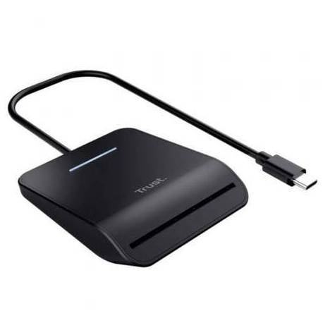 LECTOR DE DNI TRUST PRIMO 26061/ USB TIPO-C/ NEGRO