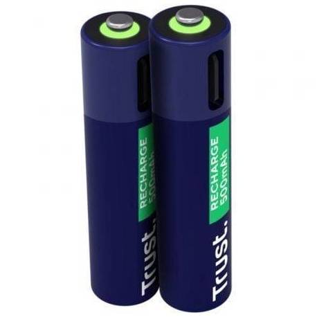 PACK DE 2 PILAS AAA TRUST 25585/ RECARGABLES