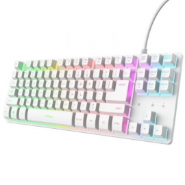 TECLADO GAMING TRUST GAMING GXT 833 THADO TKL 25896/ BLANCO