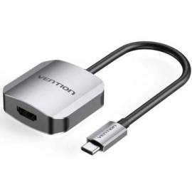 CONVERSOR VENTION TDEHB/ USB TIPO-C MACHO - HDMI HEMBRA/ 15CM/ PLATA