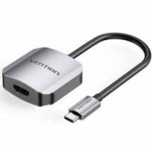 CONVERSOR VENTION TDEHB/ USB TIPO-C MACHO - HDMI HEMBRA/ 15CM/ PLATA