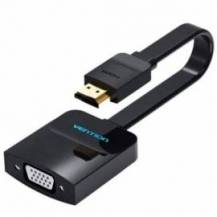 CONVERSOR VENTION 74345/ HDMI MACHO/ VGA HEMBRA/ 15CM/ NEGRO