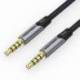 CABLE ESTÉREO VENTION BAQHF/ JACK 3.5 MACHO - JACK 3.5 MACHO/ 1M/ GRIS