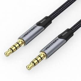 CABLE ESTÉREO VENTION BAQHF/ JACK 3.5 MACHO - JACK 3.5 MACHO/ 1M/ GRIS