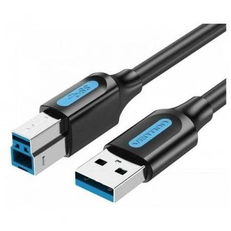 CABLE USB 3.0 VENTION COOBH/ USB TIPO-B MACHO - USB MACHO/ 5GBPS/ 2M/ NEGRO